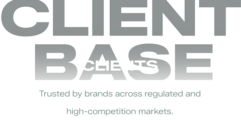 Clients — Trusted by brands across regulated and high-competition markets.